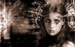 Desktop wallpaper. Luis Royo - III Millennium - The Announcement