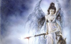 Desktop wallpaper. Luis Royo - Subversive Beauty - Lizzy Strain's Blue Dream