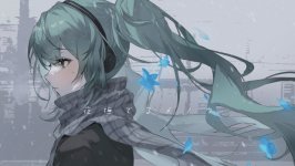 Desktop wallpaper. Hatsune Miku
