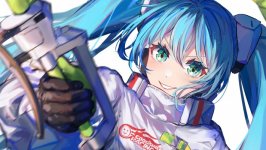 Desktop wallpaper. Hatsune Miku