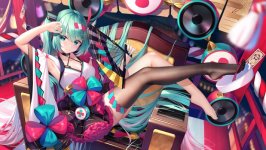 Desktop wallpaper. Hatsune Miku