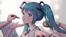 Desktop wallpaper. Hatsune Miku