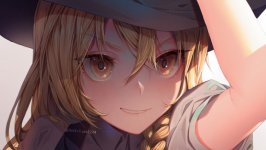 Desktop wallpaper. Marisa Kirisame