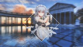 Desktop wallpaper. Izayoi Sakuya