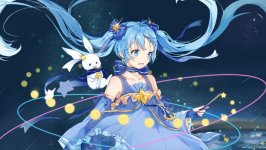 Desktop wallpaper. Yuki Miku