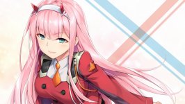 Desktop wallpaper. Zero Two