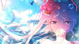 Desktop wallpaper. Hatsune Miku