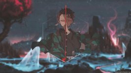 Desktop wallpaper. Kamado Tanjiro