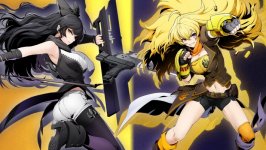 Desktop wallpaper. Blake Belladonna & Yang Xiao Long