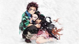Desktop wallpaper. Nezuko Kamado & Tanjiro Kamado