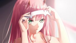 Desktop wallpaper. Zero Two