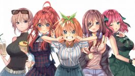 Desktop wallpaper. 5-toubun no Hanayome