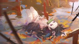 Desktop wallpaper. Kamado Nezuko