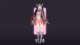 Desktop wallpaper. Kamado Nezuko
