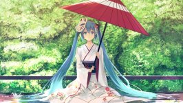 Desktop wallpaper. Hatsune Miku
