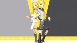 Desktop wallpaper. Len Kagamine & Rin Kagamine