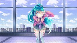 Desktop wallpaper. Hatsune Miku
