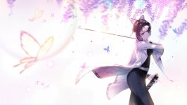 Desktop wallpaper. Kochou Shinobu