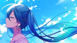 Desktop wallpaper. Hatsune Miku