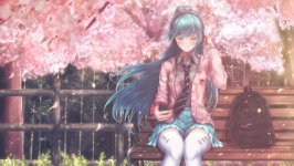 Desktop wallpaper. Hatsune Miku
