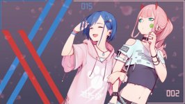 Desktop wallpaper. Ichigo & Code:002