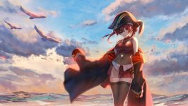 Desktop wallpaper. Houshou Marine