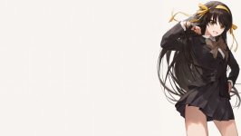 Desktop wallpaper. Suzumiya Haruhi