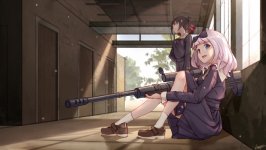 Desktop wallpaper. Miyuki Shirogane & Chika Fujiwara