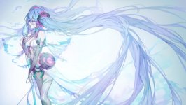 Desktop wallpaper. Hatsune Miku