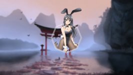 Desktop wallpaper. Sakurajima Mai