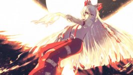 Desktop wallpaper. Fujiwara no Mokou