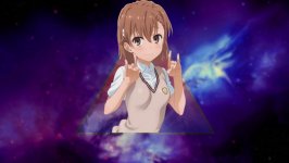 Desktop wallpaper. Misaka Mikoto