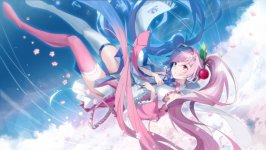 Desktop wallpaper. Hatsune Miku