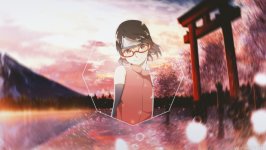 Desktop wallpaper. Sarada Uchiha
