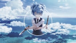 Desktop wallpaper. Nagisa Shiota