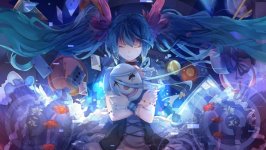 Desktop wallpaper. Hatsune Miku