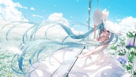 Desktop wallpaper. Hatsune Miku