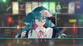 Desktop wallpaper. Hatsune Miku