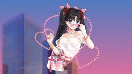 Desktop wallpaper. Tohsaka Rin