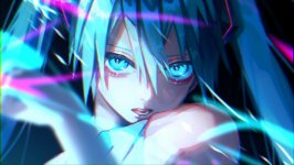 Desktop wallpaper. Hatsune Miku