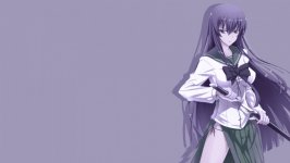 Desktop wallpaper. Busujima Saeko