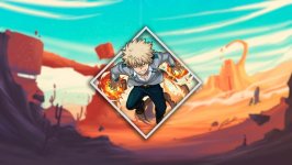 Desktop wallpaper. Katsuki Bakugou