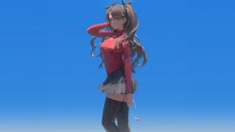 Desktop wallpaper. Tohsaka Rin
