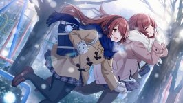 Desktop wallpaper. Oosaki Amana & Oosaki Tenka