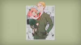 Desktop wallpaper. Anya Forger & Loid Forger