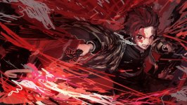 Desktop wallpaper. Tanjiro Kamado