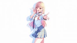 Desktop wallpaper. Kitagawa Marin