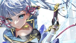 Desktop wallpaper. Kamisato Ayaka