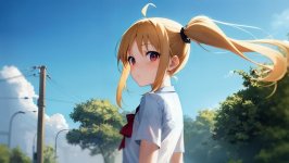 Desktop wallpaper. Nijika Ijichi