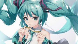 Desktop wallpaper. Hatsune Miku